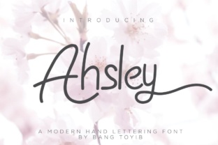 Ahsley: A Bold Handwritten Script for Elegant Web Design