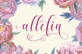 Allefia Script: The Modern Calligraphy Typeface for Elegant Crafts