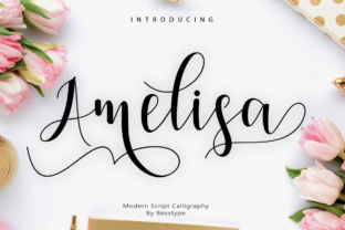 Amelisa Script: A Fresh Handwritten Typeface for Spring Branding