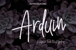 Arduin: The Handwritten Script Typeface for Classy Branding