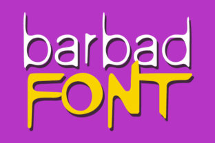 Barbad Decorative Font for Handmade Labels and Invitations