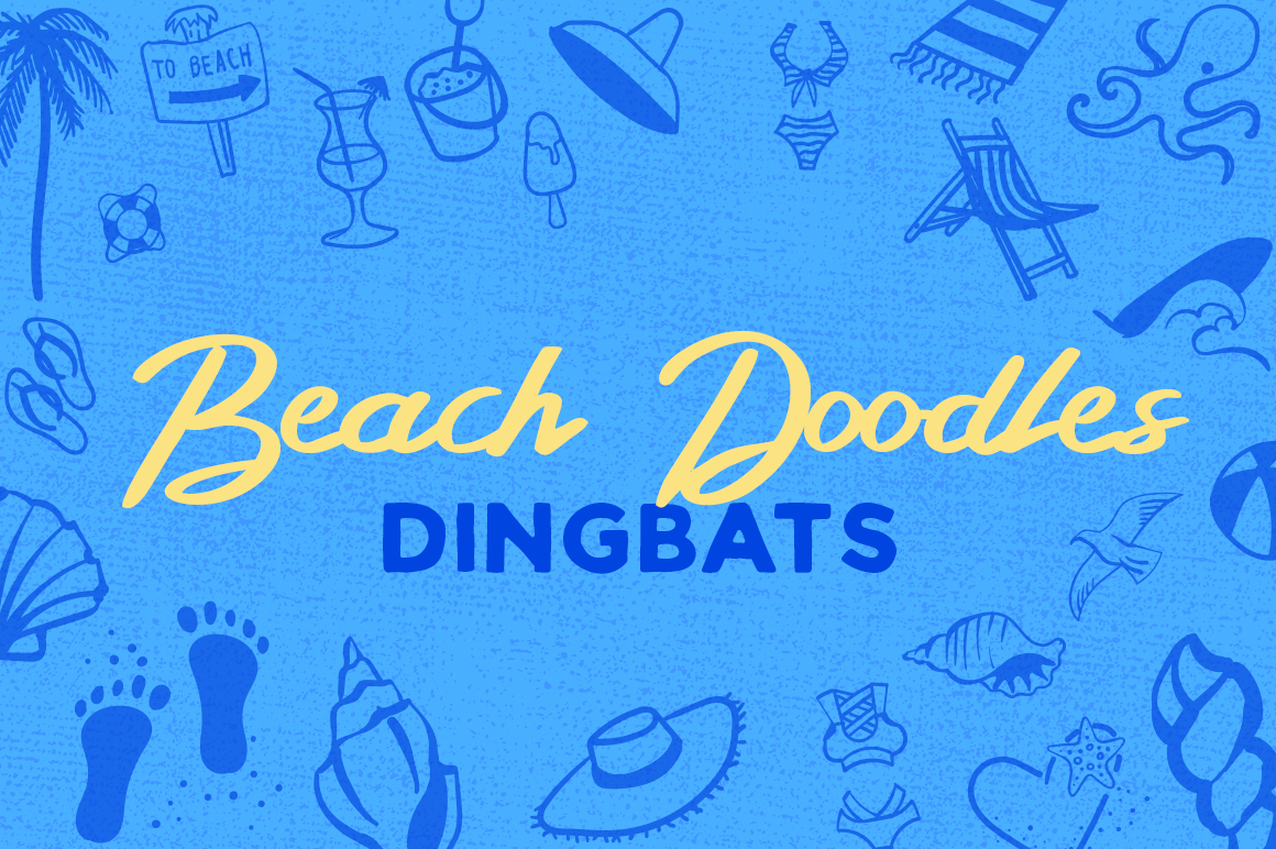 Beach Doodles Dingbat: A Summer-Ready Typeface for Handmade Brands