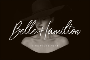 Belle Hamilton Signature Font Review for Crafters