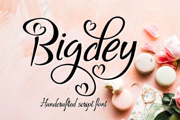 Bigdey: A Romantic Script Handwritten Font for Editorial Design