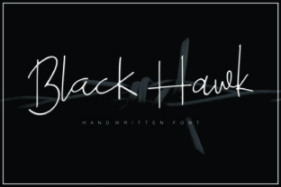 Black Hawk Handwritten Font for Modern Campaign Design