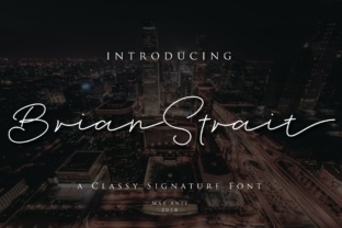 Brian Strait Script Handwritten Fonts for Elegant Branding