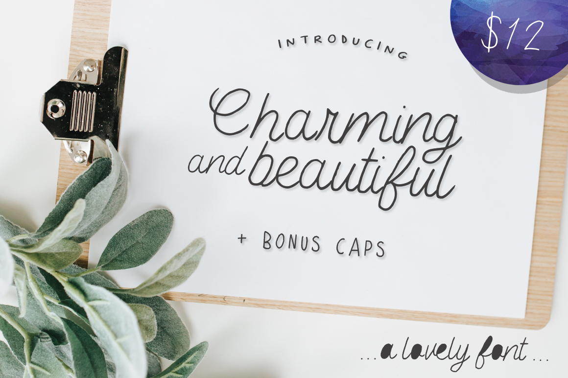 Charming Beautiful Typeface for Modern Social Campaigns