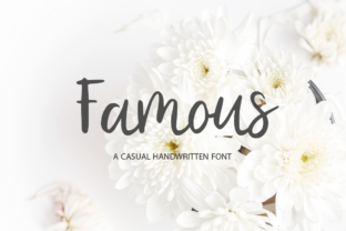 Famous: The Romantic Script Handwritten Font for Editorial Design