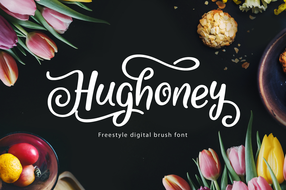 Hughoney Brush Font for Scroll-Stopping Social Graphics