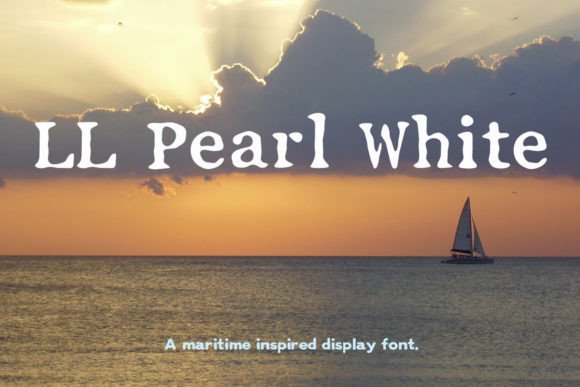 LL Pearl White: Grunge Serif Fonts for Editorial Impact