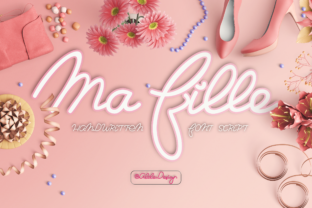 Ma Fille: The Feminine Script Font for High-Impact Campaign Visuals