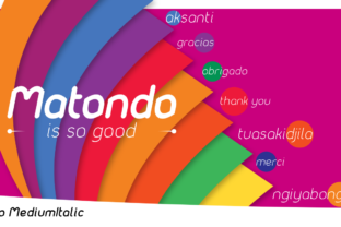 Matondo Medium Italic: A Modern Sans Serif for Elegant Craft Projects