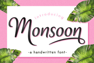 Monsoon: A Tropically Inspired Script Font for Authentic Branding