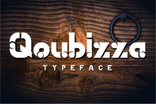 Qoubizza Typeface: A Bold Decorative Font for Strong Branding