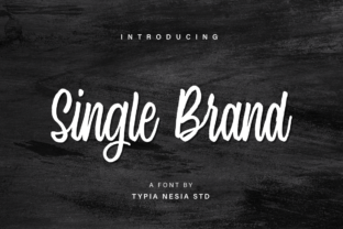 Single Brand: A Quirky Hand-Lettered Script Font for Unique Crafts