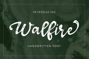 Walfire: A Textured Hand-Brushed Font for Bold Creative Designs